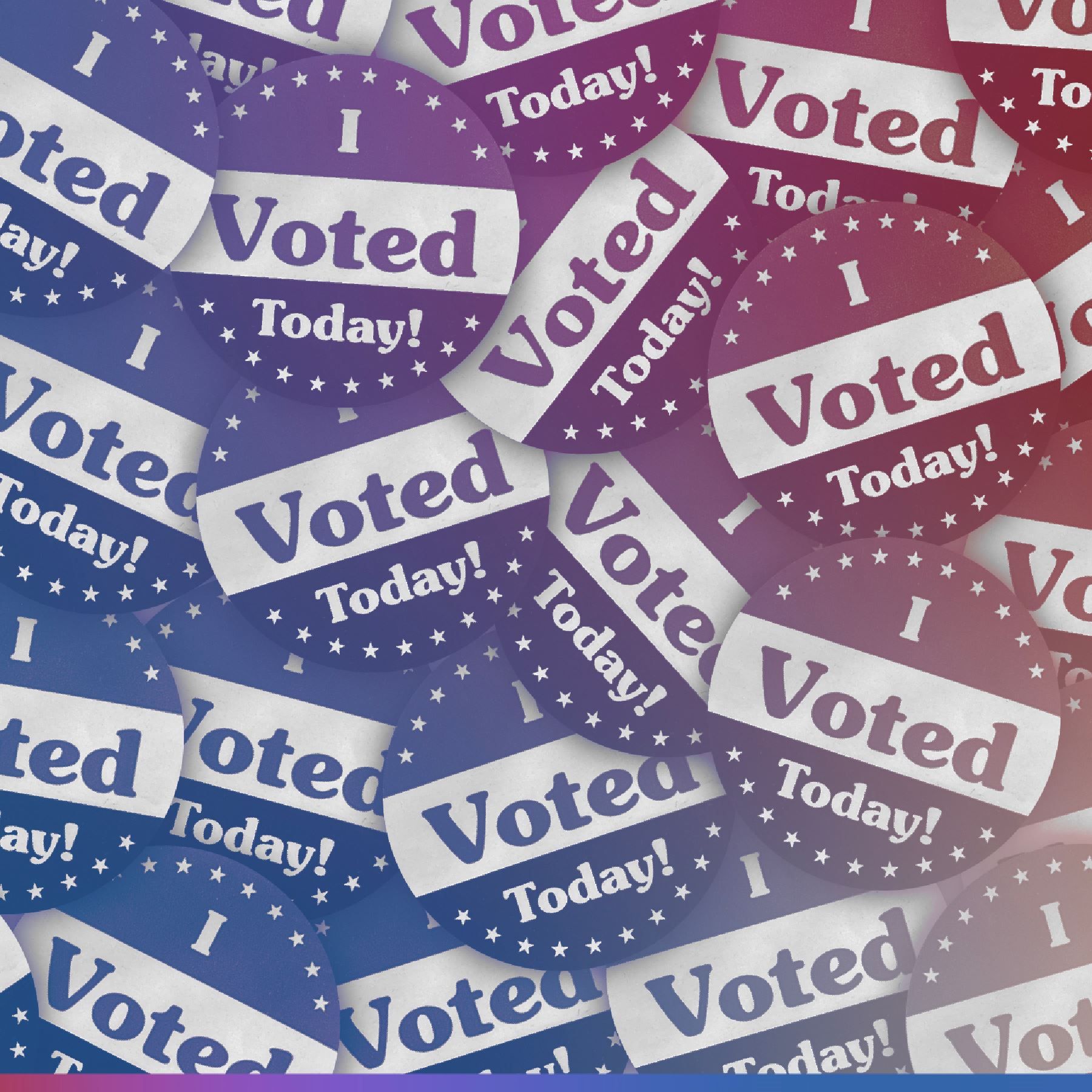 I Voted Pattern Square